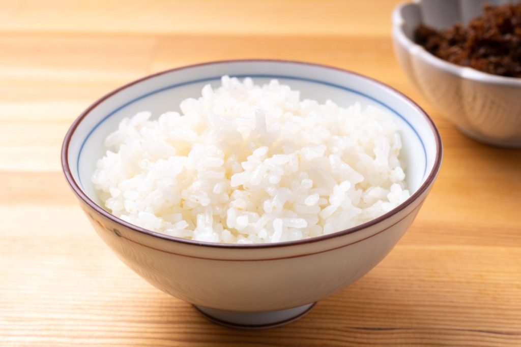 bowl of rice. is rice bad for dogs