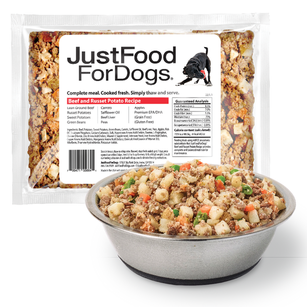 Packaged Frozen: Fresh-Frozen Dog Food